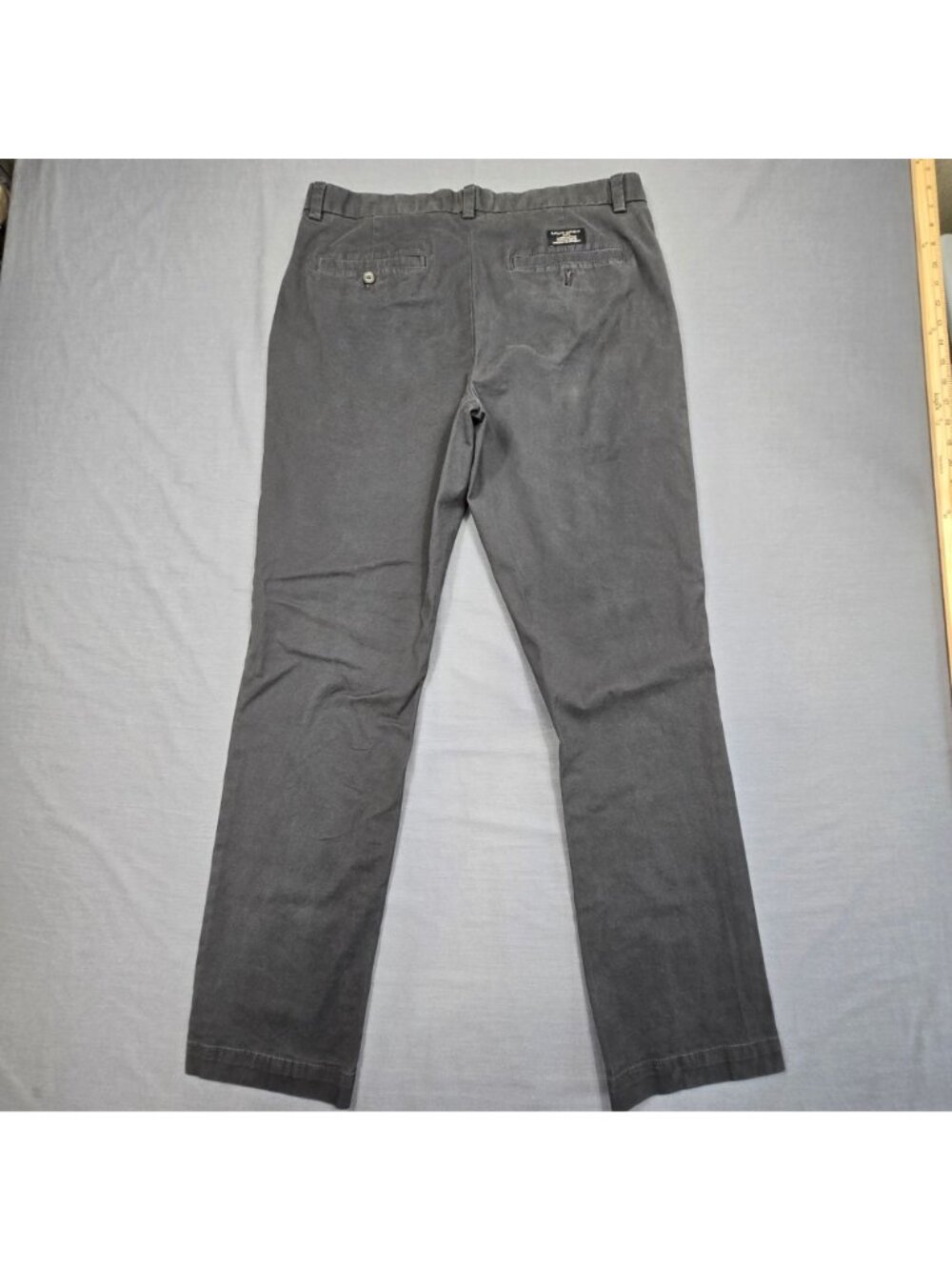 Banana Republic 33x32 Mens Chino Pants Aiden Straight Fit Gray Casual - Picture 5 of 6